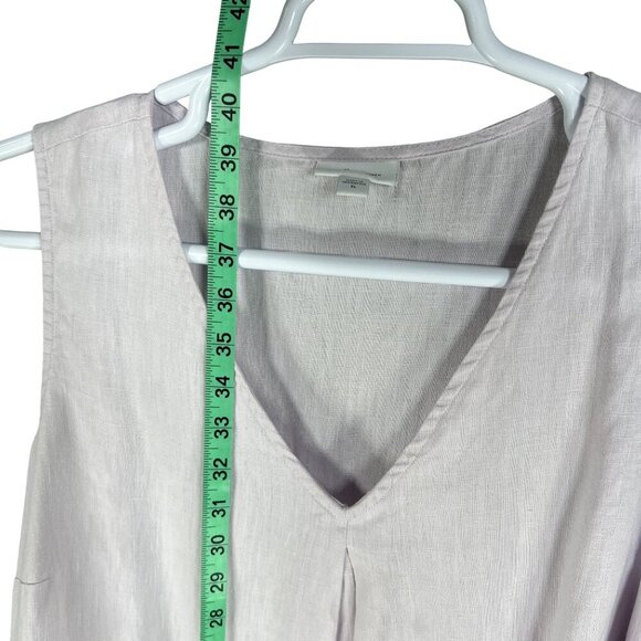 J. Jill Love Linen Women XL Lavender Sleeveless Shift Dress Minimalist Lagenlook - Picture 13 of 14
